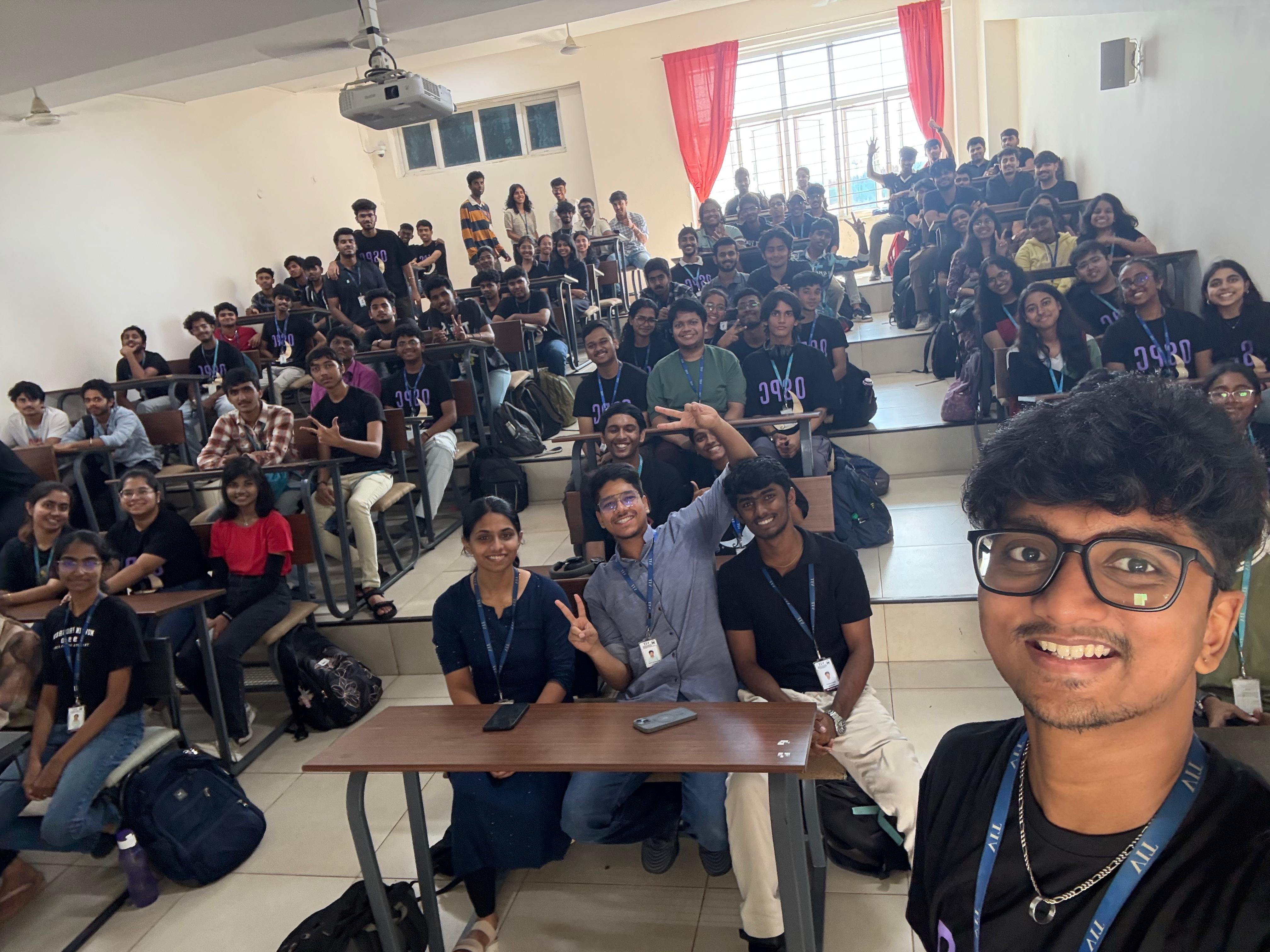 Open Source Programming Club members at VIT Chennai